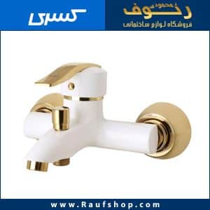 عکس شیر دوش حمام شیرآلات کسری مدل الوند سفید طلایی