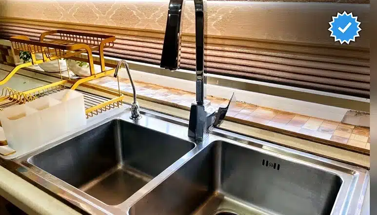 برق انداختن سینک و شیرآلات