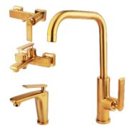 ست کامل شیرآلات کسری مدل آمازون طلایی