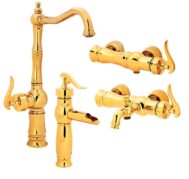 فروش ست شیرآلات آئس مدل بیزانس طلایی در فروشگاه مجاز محمودی رئوف