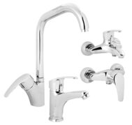 ست شیرآلات آئس مدل اسپانیا رنگ کروم در نمایندگی مجاز محمودی رئوف