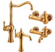 فروش شیرآلات ونوس برند آئس رنگ طلایی در فرئشگاه معتبر محمودی رئوف