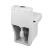 توالت فرنگی مروارید مدل ولگا از نمای پشت عکس برداری شده است