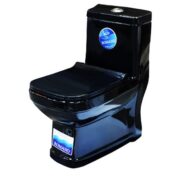 خرید توالت فرنگی عظیمی طرح مگنولیا رنگ مشکی، سفید و طوسی موجود در فروشگاه محمودی رئوف