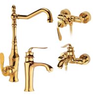 فروش ست شیرآلات طلایی آئس مدل هلن در محمودی رئوف