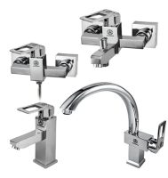 ست کامل شیرآلات قهرمان مدل فلت رنگ کروم ساخت ایران